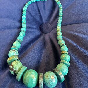 Authentic Chunky Turquoise Necklace
